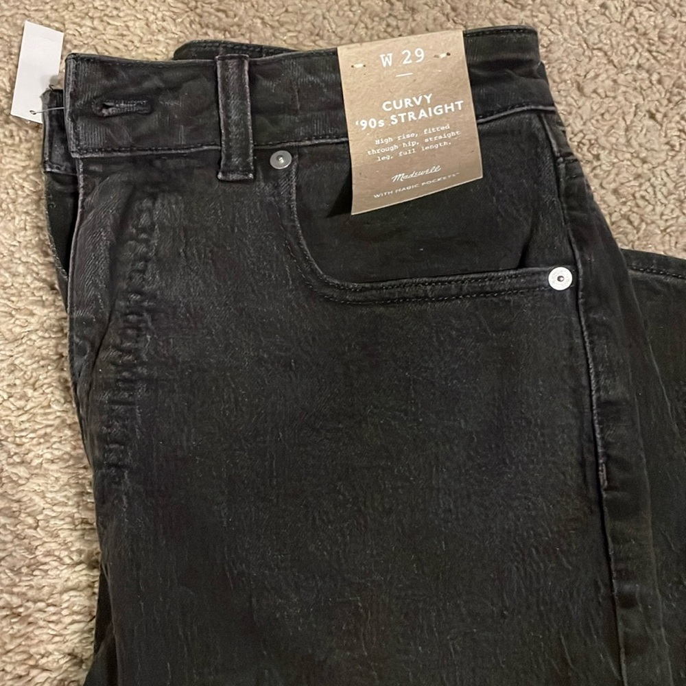 Madewell Curvy ’90s Straight Jean in Belmere Wash Sz 29